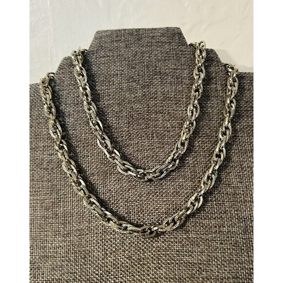 2 Park Lane Silver Twisted Diamond Cut Cable Chain Necklace 16” To 32” - Picture 1 of 4